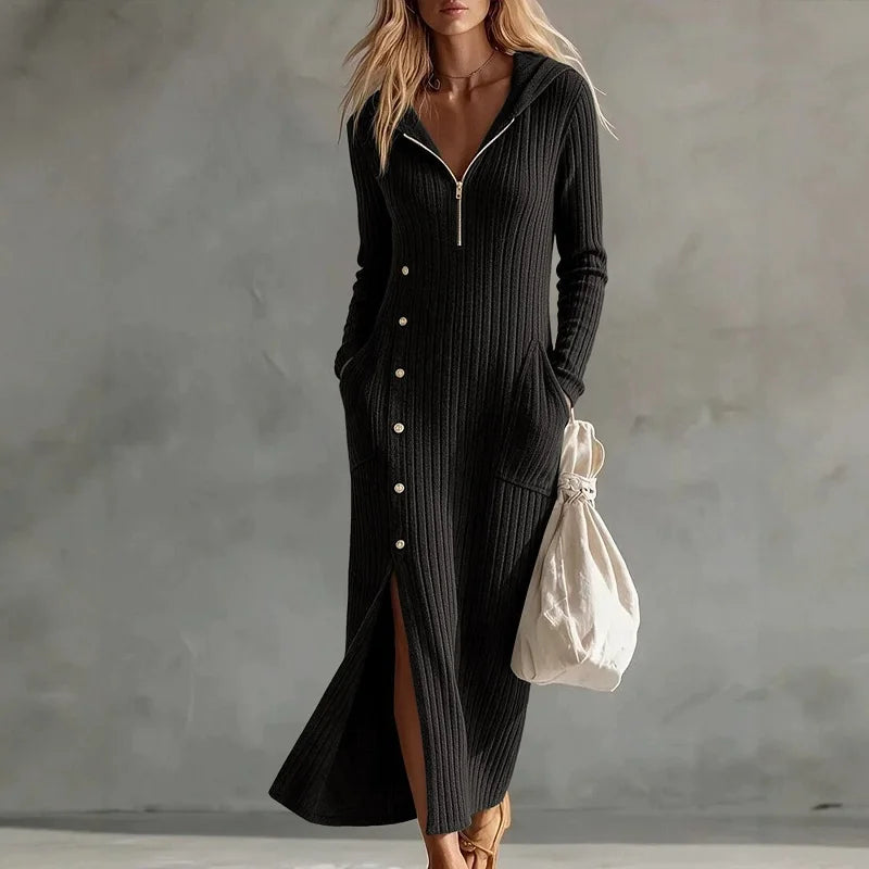 Estelle Half Zip Hoodie Dress