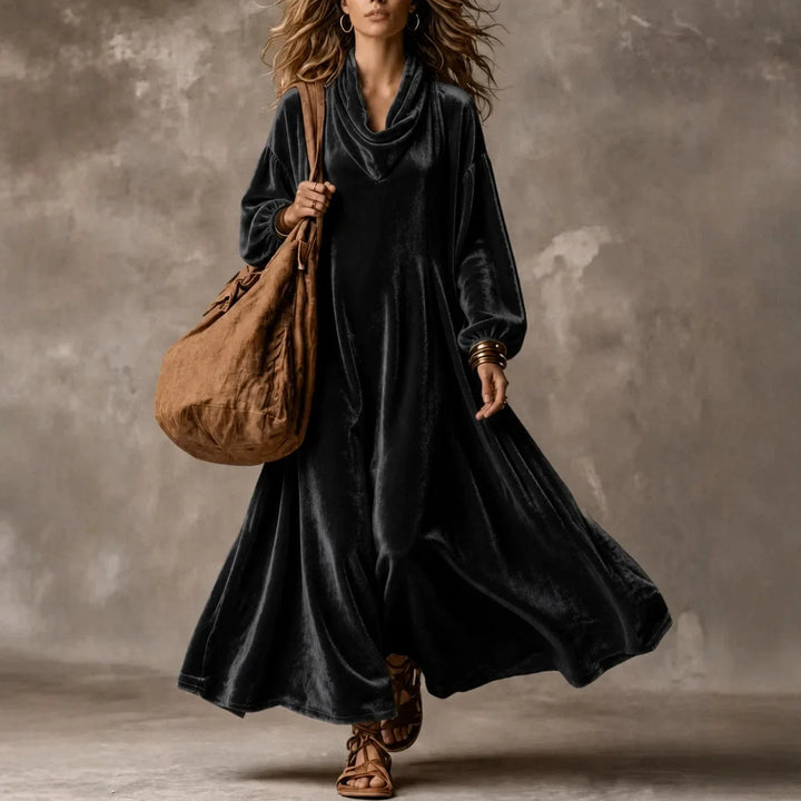 Clementine Cowl Neck Maxi Dress