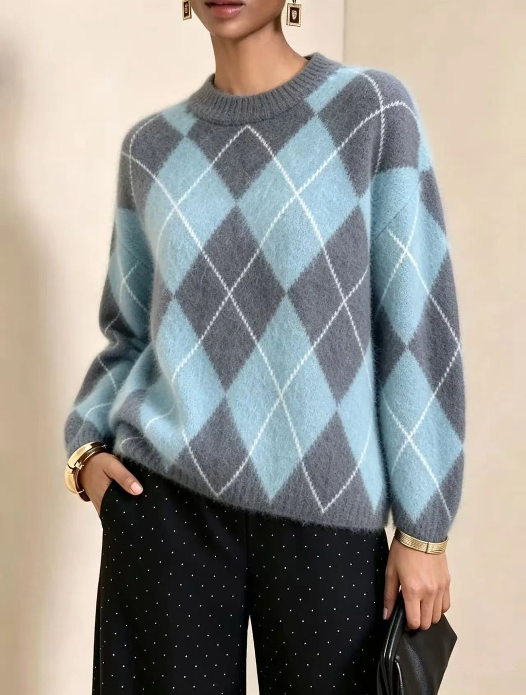 Linden Argyle Crew Sweater