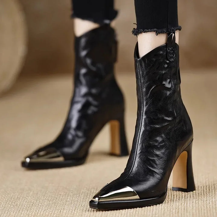 Lennon Leather Ankle Boots