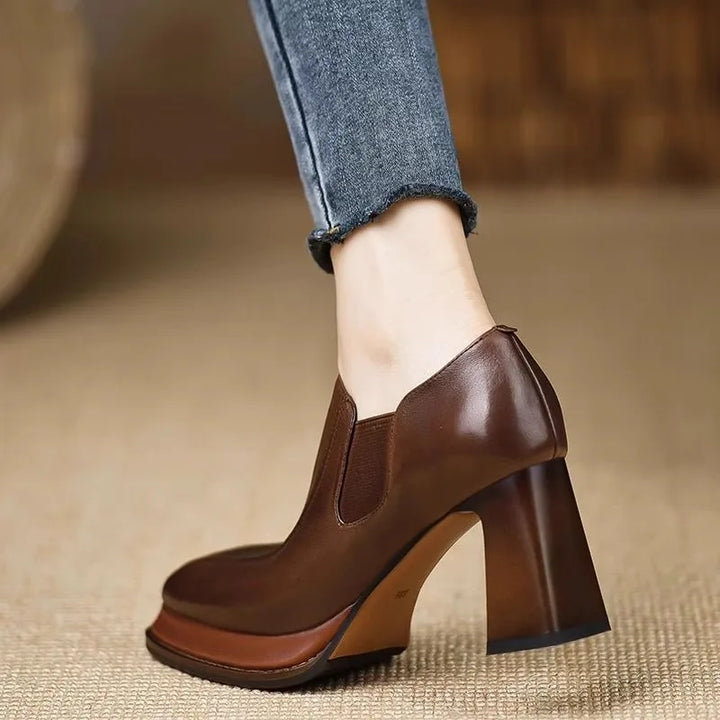Zora Block Heel Pumps