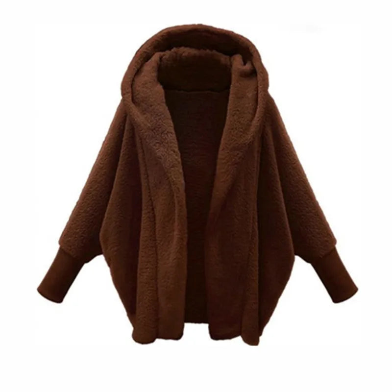 Genevieve Open Front Fleece Coat