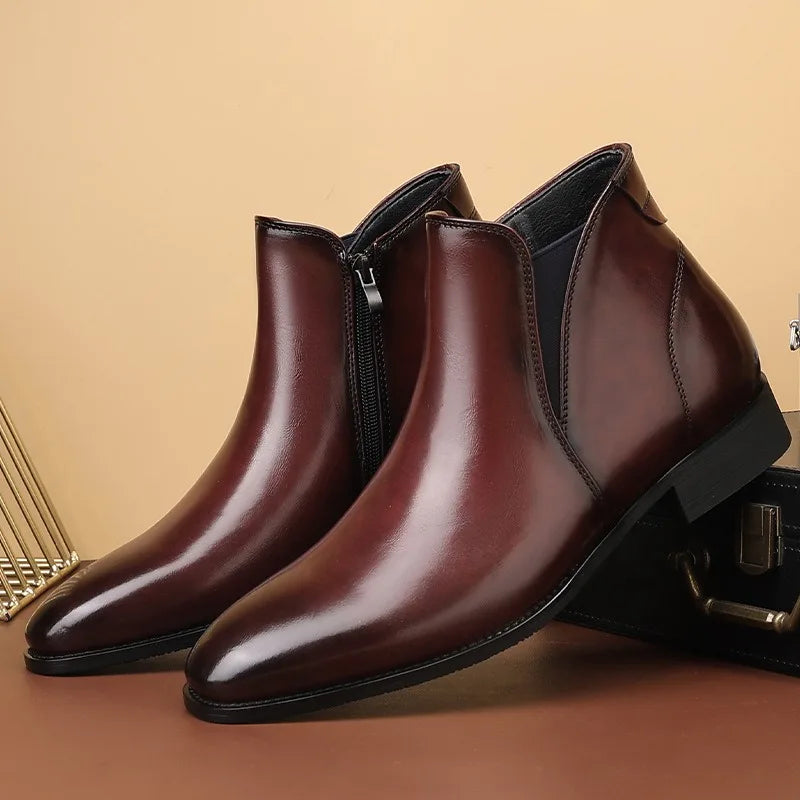 Lusano Leather Chelsea Boots