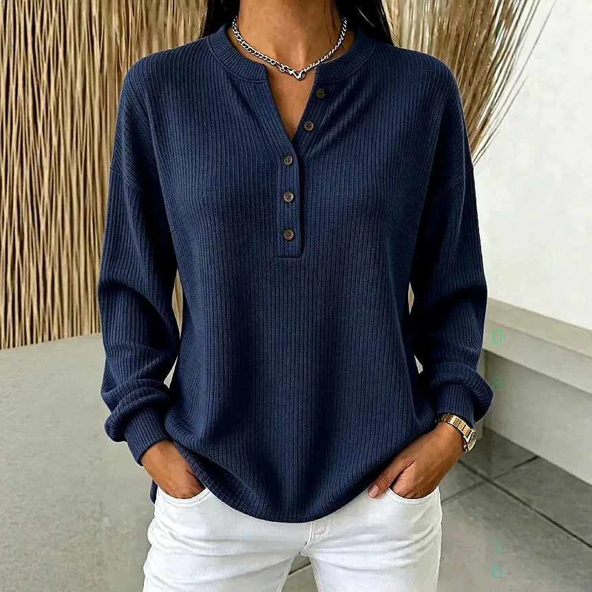 Imogen Button Placket Henley