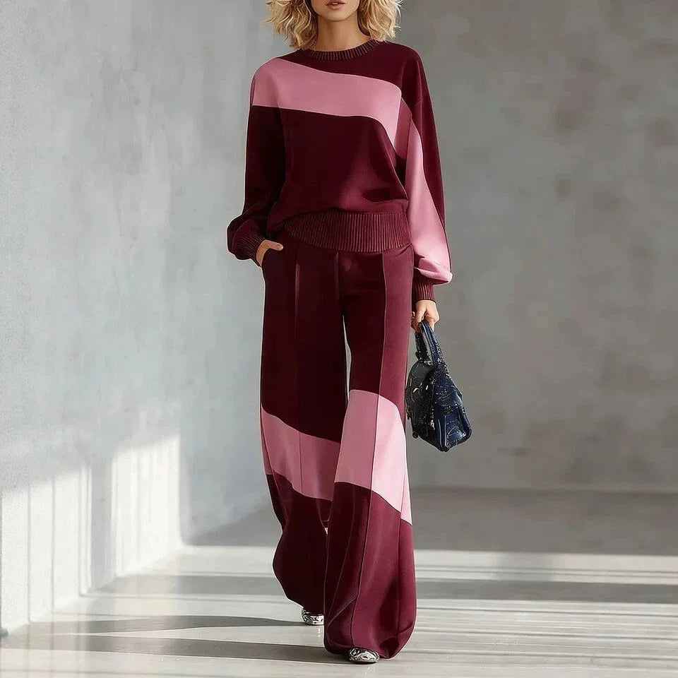Nerissa Color Block Two Piece Set