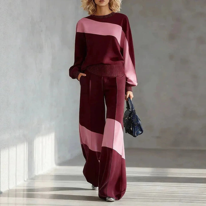 Nerissa Color Block Two Piece Set