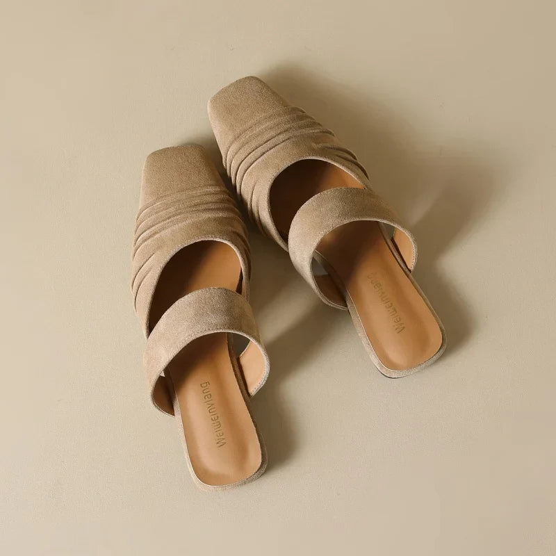 Bethany Square Toe Mules
