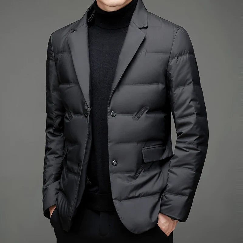 Atticus Notched Lapel Puffer