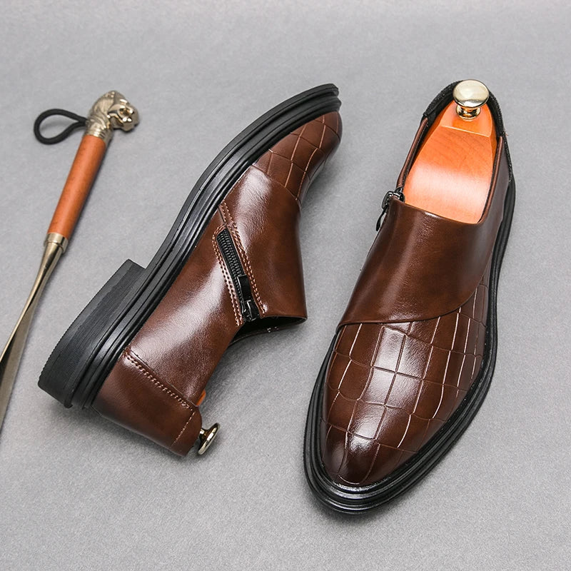 Sherman Leather Slip On Shoes
