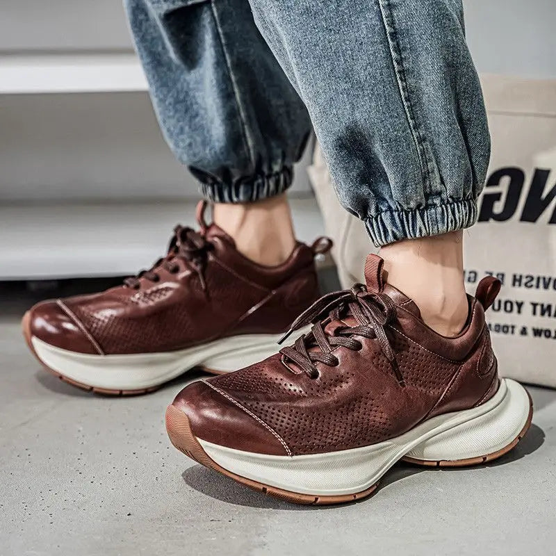 AeroDrift Leather Sneakers