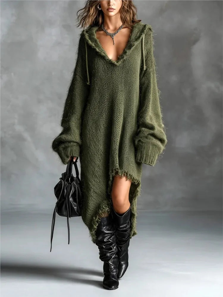 Marina Hooded Sweater Dress