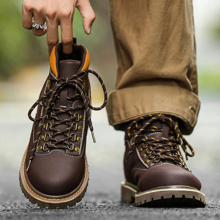 Nathan Rugged Leather Boots
