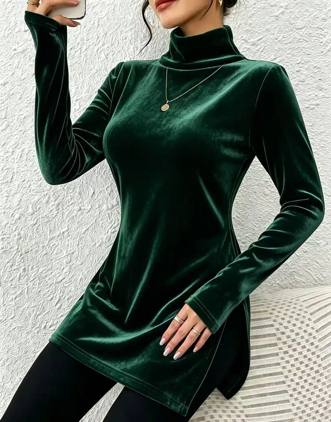 Linnea Mock Turtleneck Top