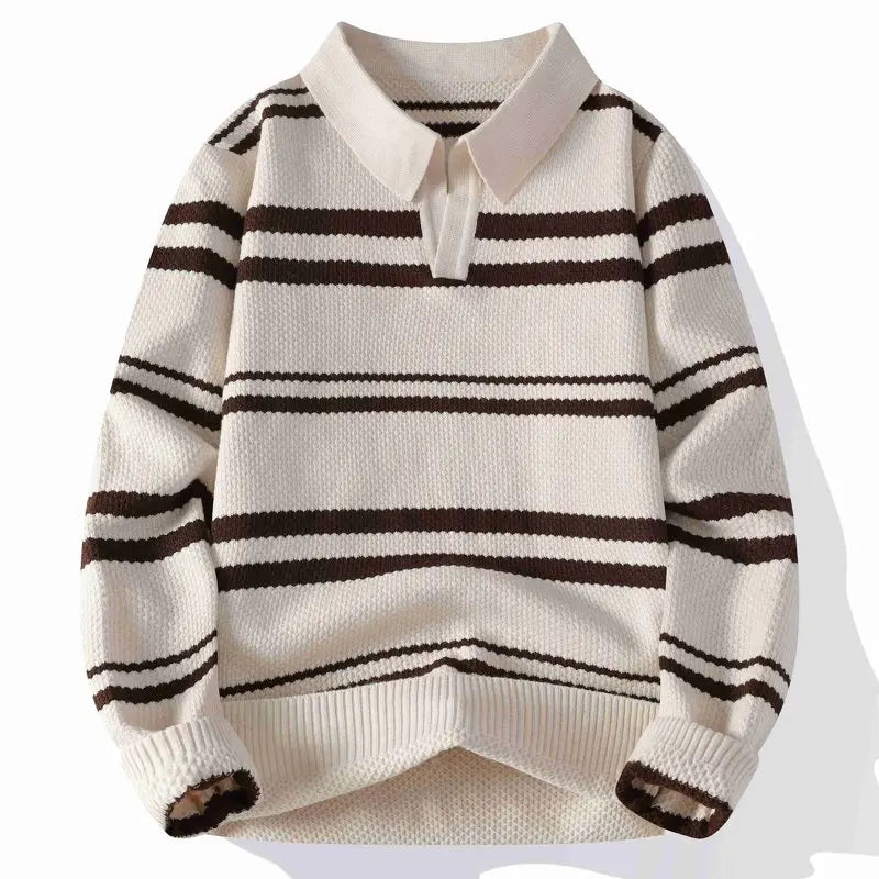 Dashiell Split Collar Polo Sweater
