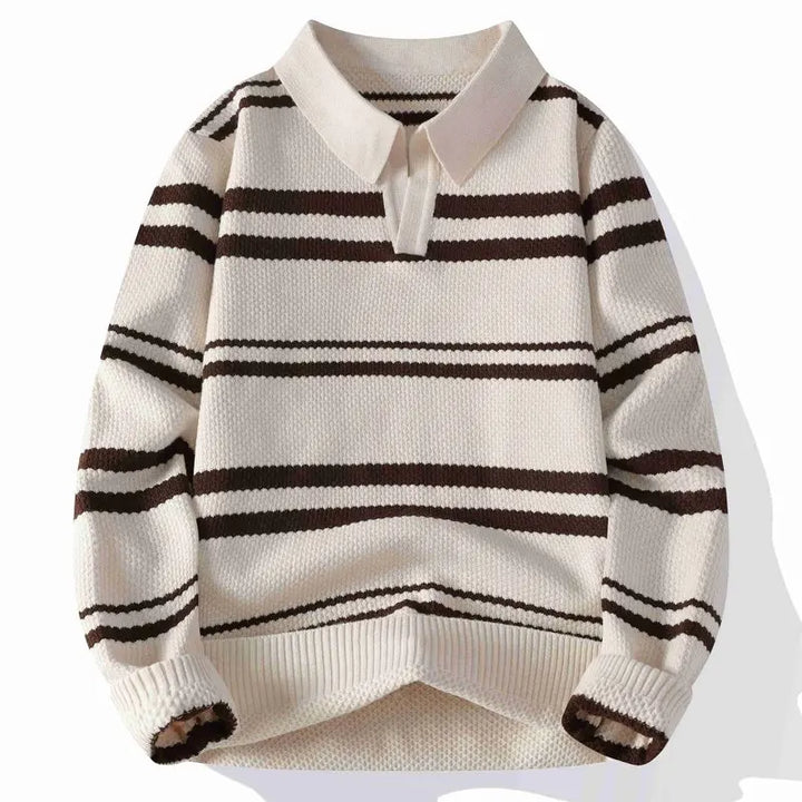 Dashiell Split Collar Polo Sweater