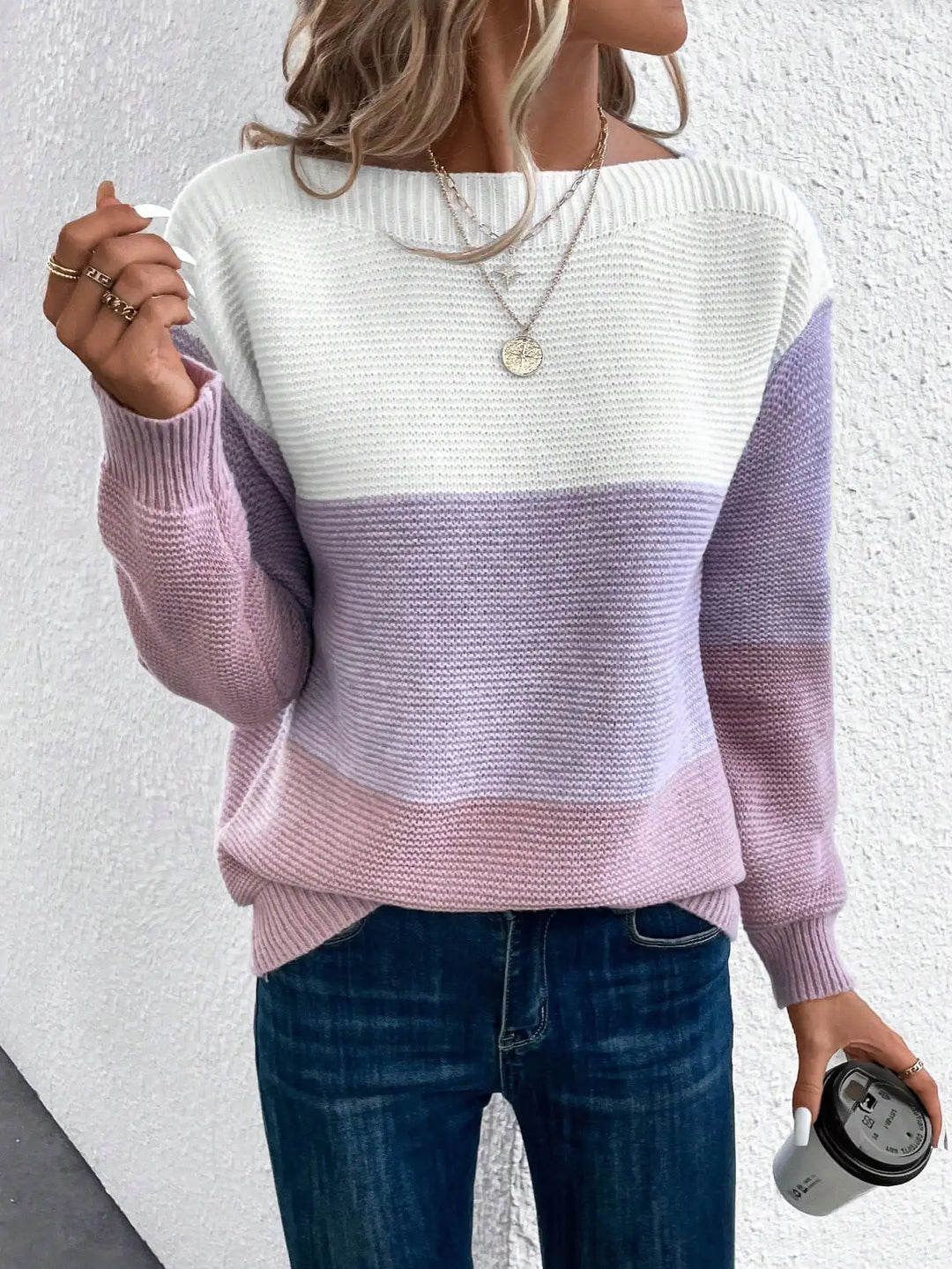 Nadia Color Block Sweater