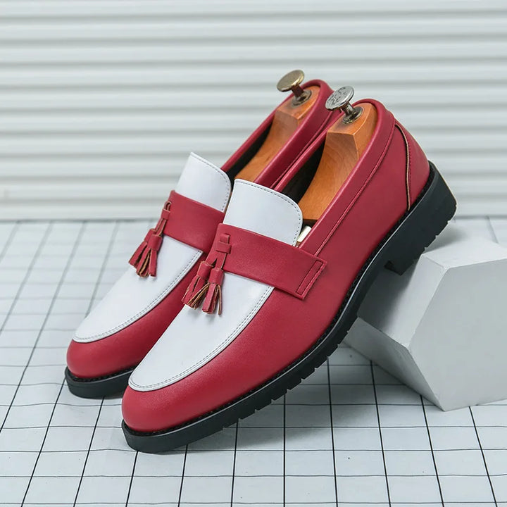 Maison Leather Tassel Loafers