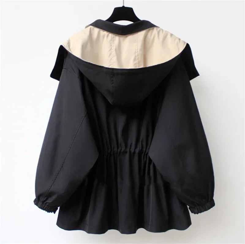Amara Contrast Collar Trench