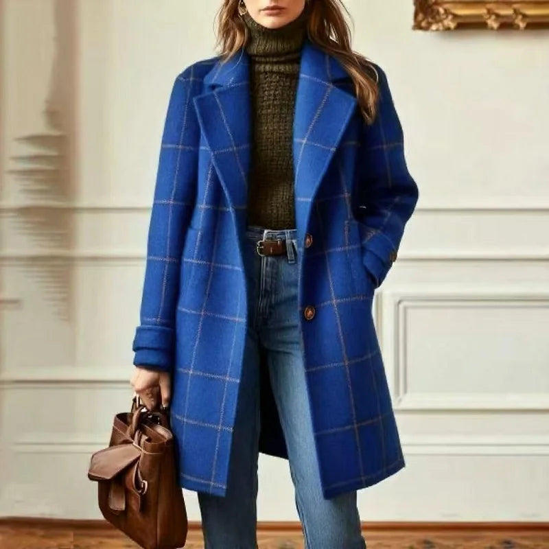 Aurelia Wool Plaid Coat