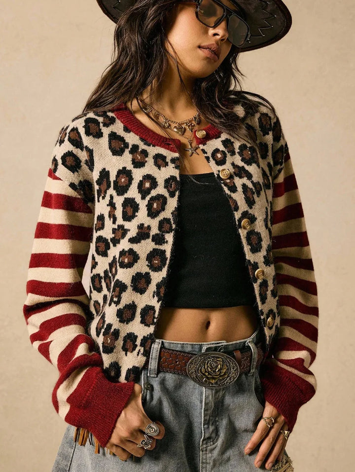 Verena Leopard Print Cardigan
