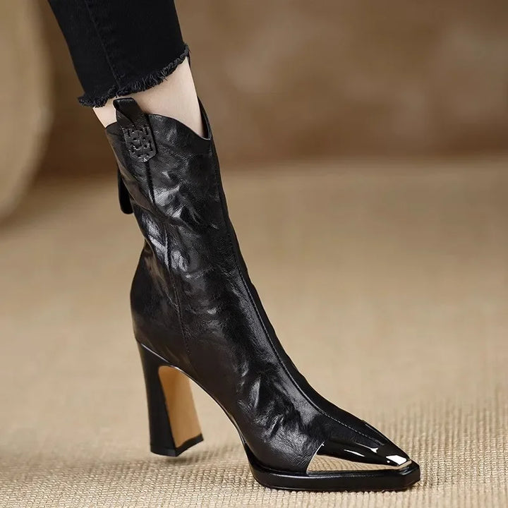 Lennon Leather Ankle Boots