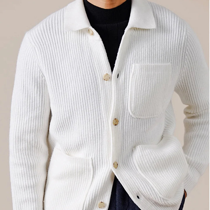 Garner Ribbed Knit Cardigan