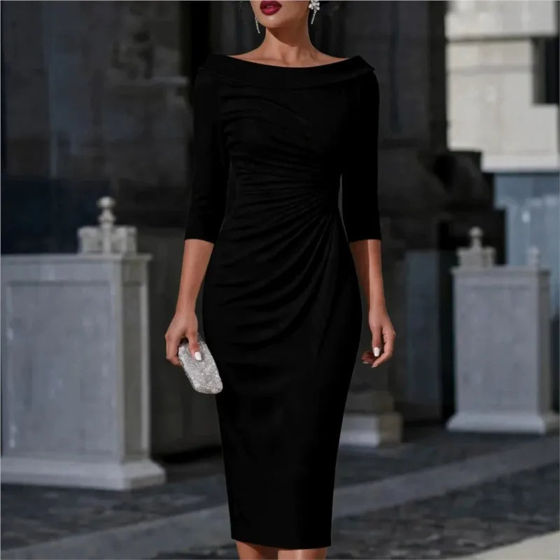 Odette Ruched Sheath Dress