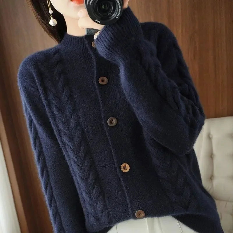 Vesalia Cable Knit Cardigan