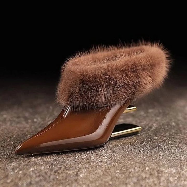 Alvina Whisper Furry Heels