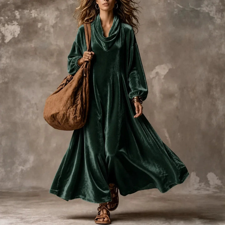 Clementine Cowl Neck Maxi Dress