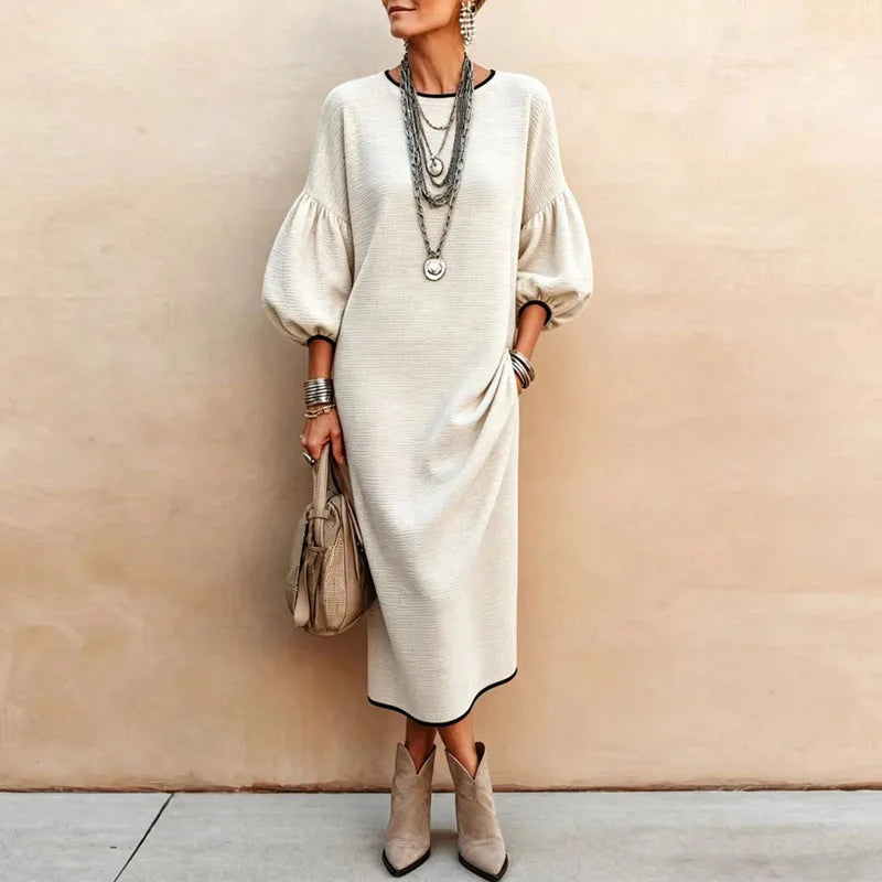 Leonie Lantern Sleeve Maxi Dress