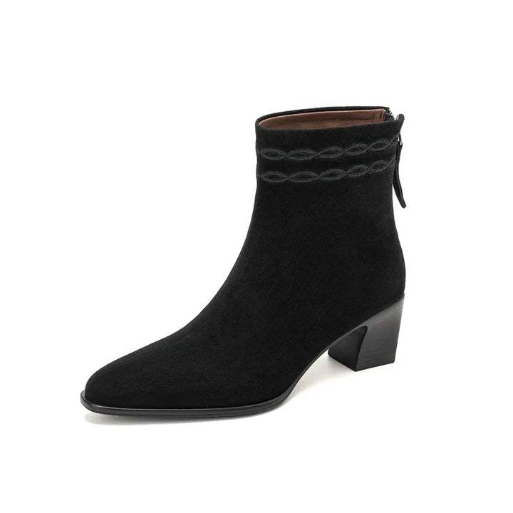 Teodora Square Toe Ankle Boots
