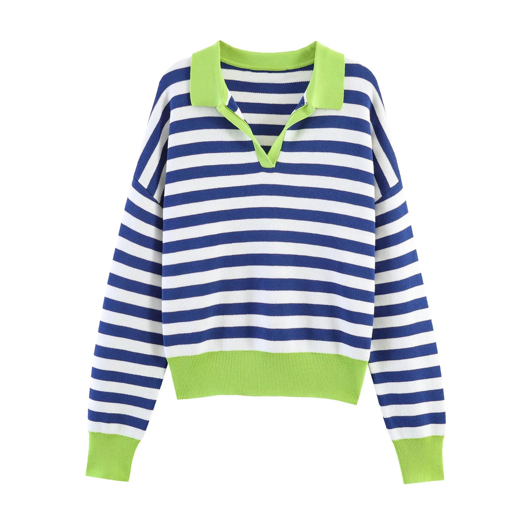 Isolde Johnny Collar Polo Sweater