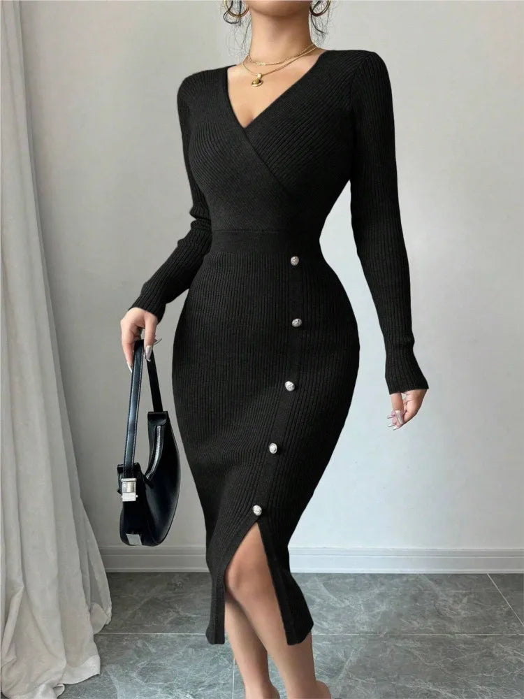 Zelie Ribbed Knit Dress