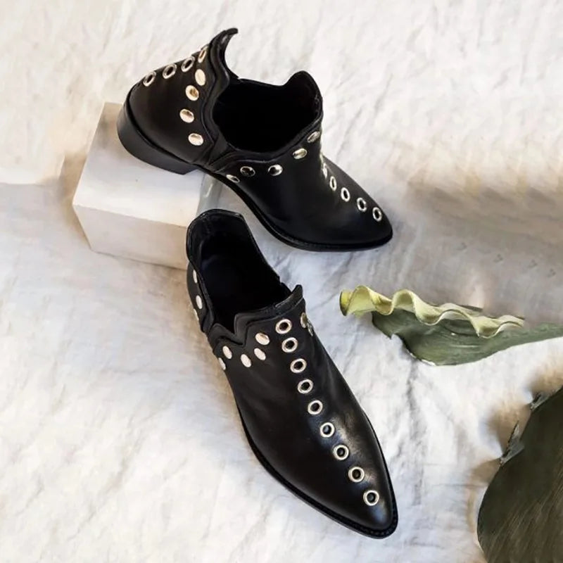 Astrid Stud Pointed Ankle Boot