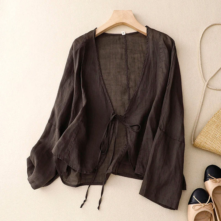 Lauren Cotton Wrap Top