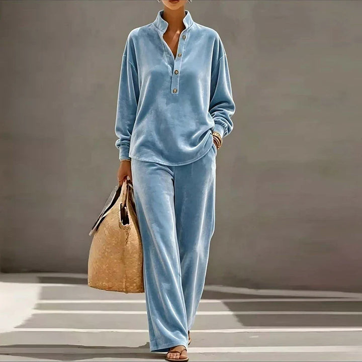 Solene Stand Collar Two Piece Set