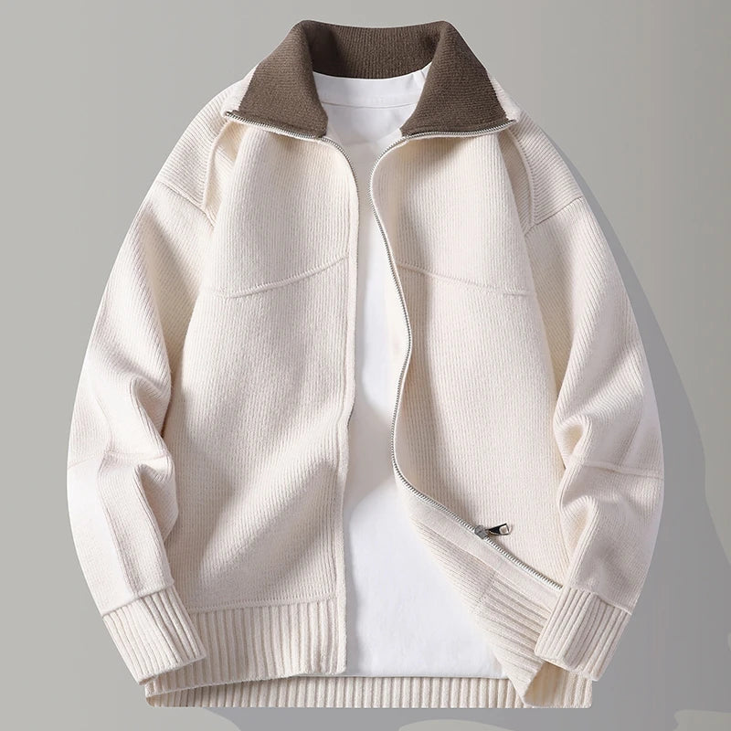 Lucan Contrast Collar Cardigan