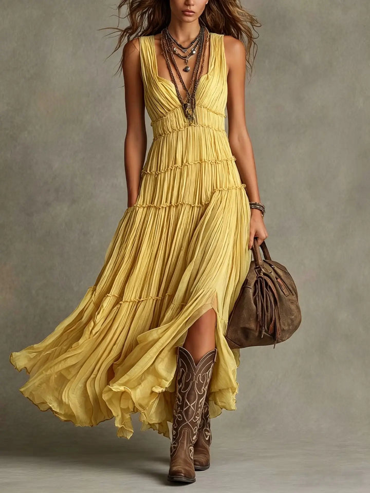 Sadona Tiered Boho Maxi Dress