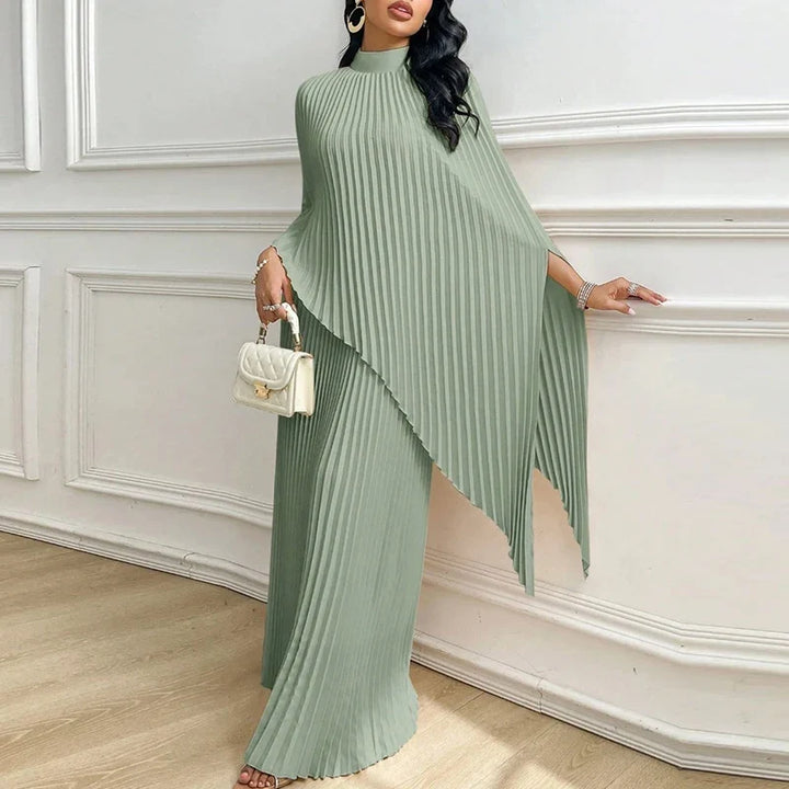 Larkspur Pleated Draped Cape Set