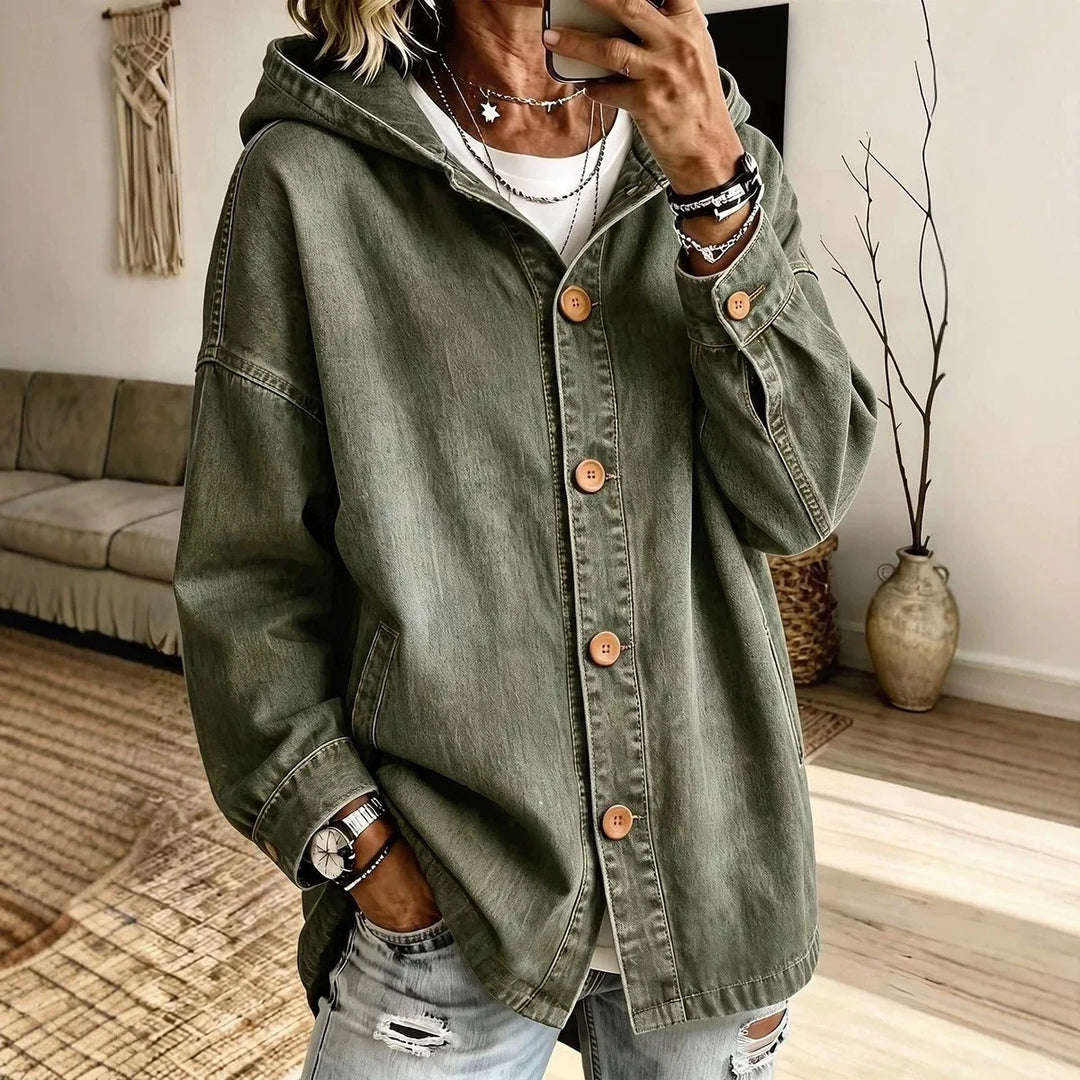 Francesca Hooded Denim Jacket