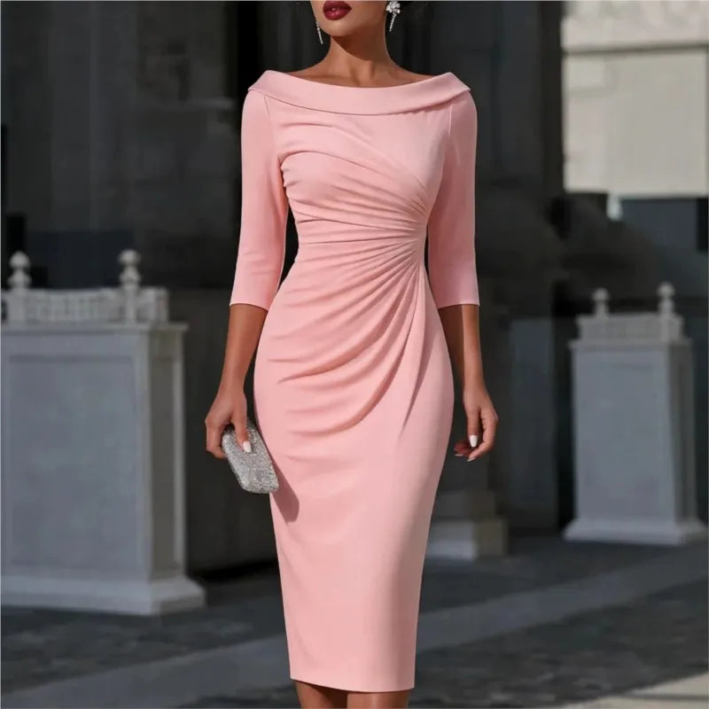 Odette Ruched Sheath Dress