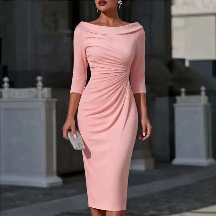Odette Ruched Sheath Dress