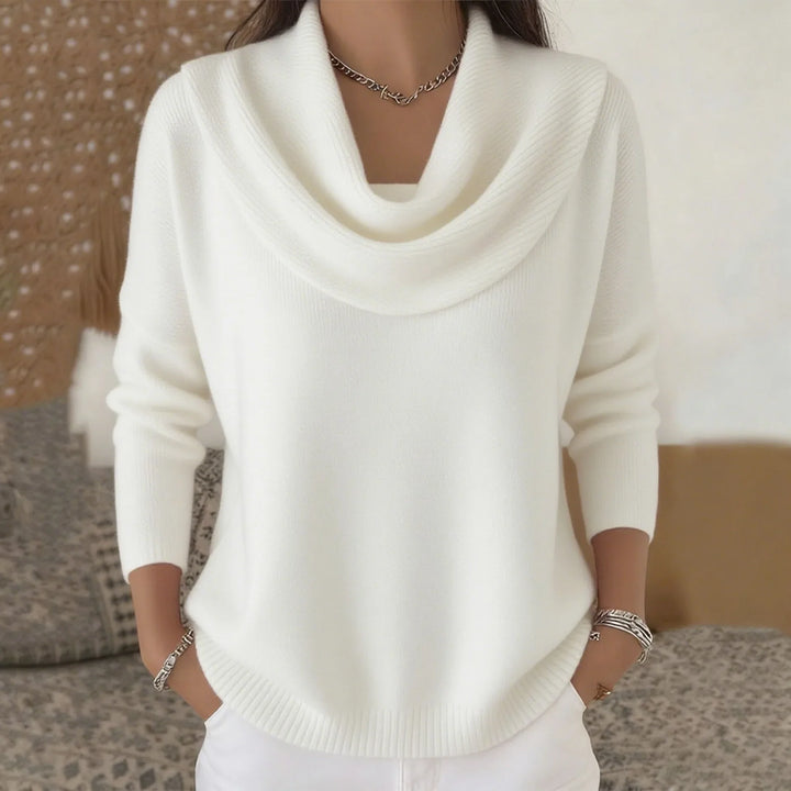 Clara Cowl Neck Knit Sweater