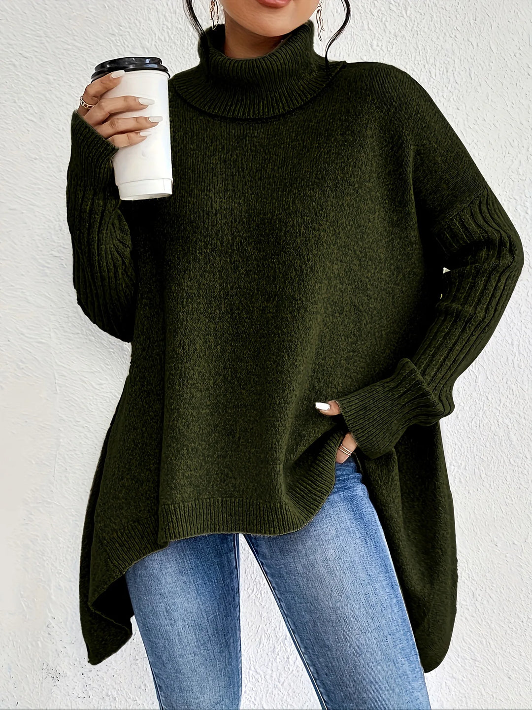 Halloway Asymmetric Hem Sweater