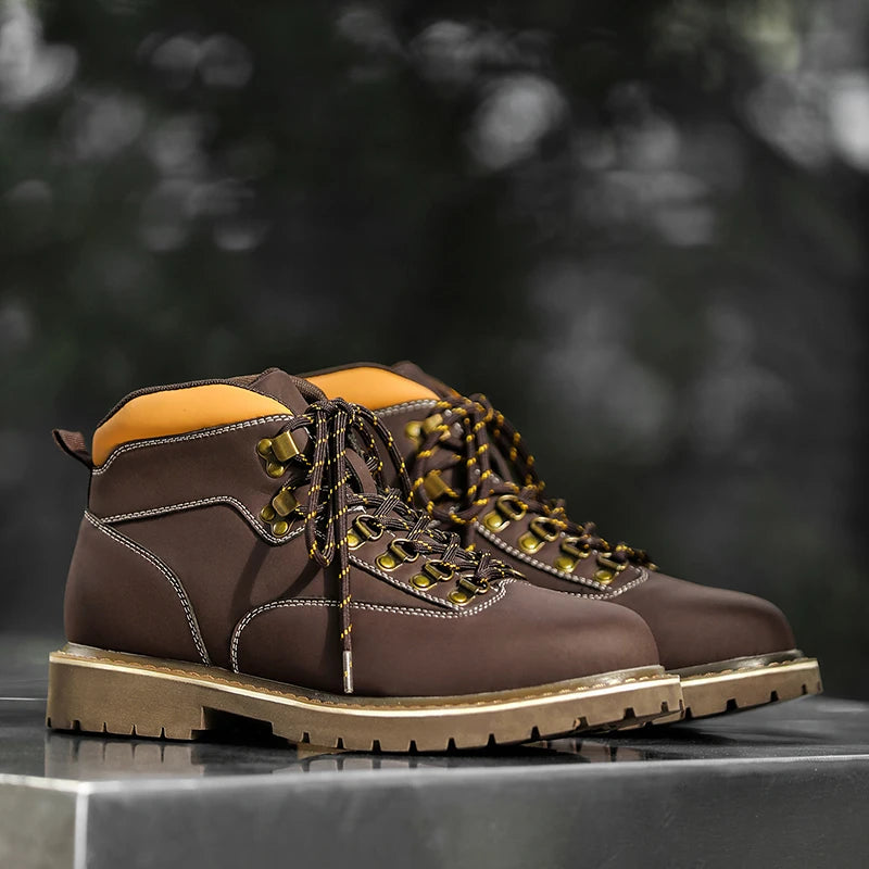 Nathan Rugged Leather Boots