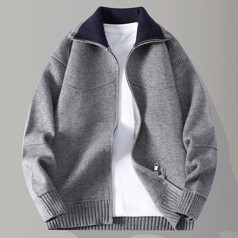 Lucan Contrast Collar Cardigan