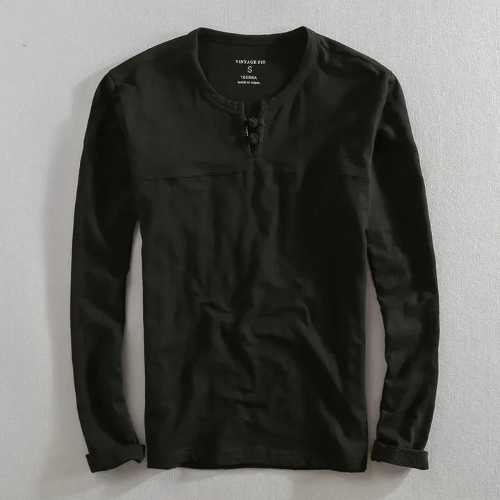 Roberto Long Sleeve Henley Shirt