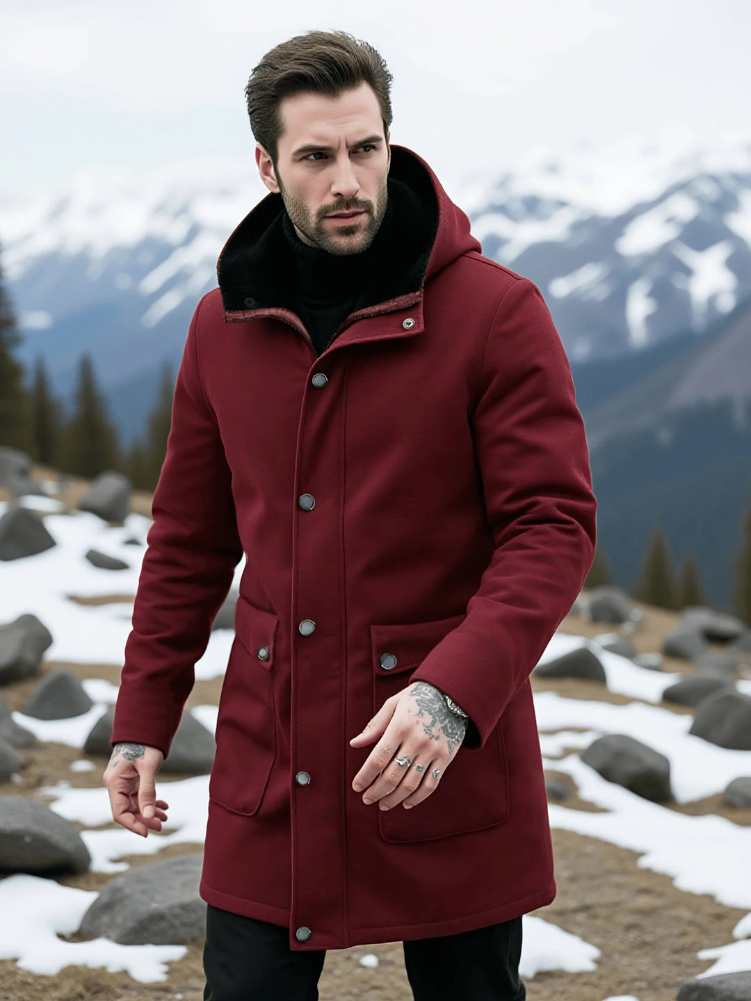 Marcello Fleece Hooded Coat