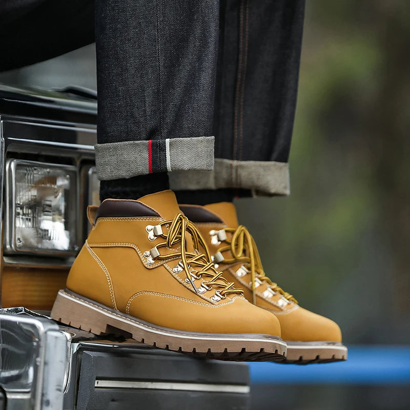 Nathan Rugged Leather Boots